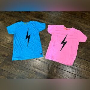 Aviator Nation lighting bolt kids size 14 t shirts